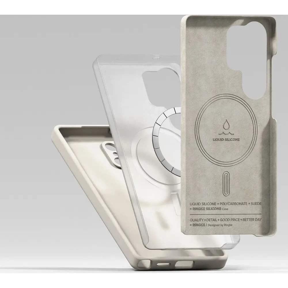 Hurtownia GSM - Ringke Silikon Magnetic MagSafe Samsung Galaxy S25 Ultra Stein - RGK11741 - {ean13} - Hurt