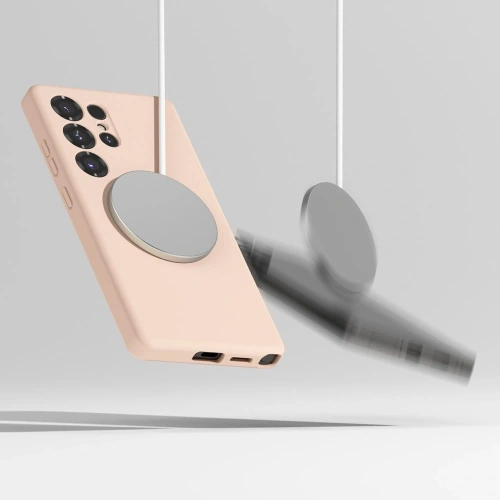 Etui Ringke Silicone Magnetic MagSafe Samsung Galaxy S25 Ultra Pink Sand