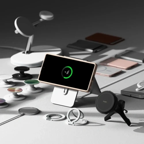 Etui Ringke Silicone Magnetic MagSafe Samsung Galaxy S25 Ultra Pink Sand