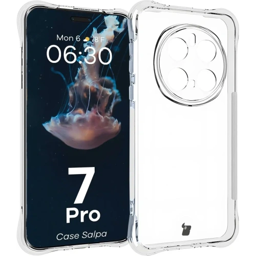 Elastyczne etui Bizon Case Salpa do Honor Magic7 Pro przezroczyste