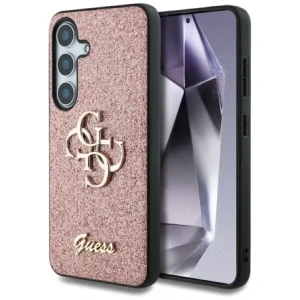 Wholesale Guess Fixed Glitter Big 4G Metal Logo Samsung Galaxy S25 pink - GUE4258 - {ean13} - Hurt