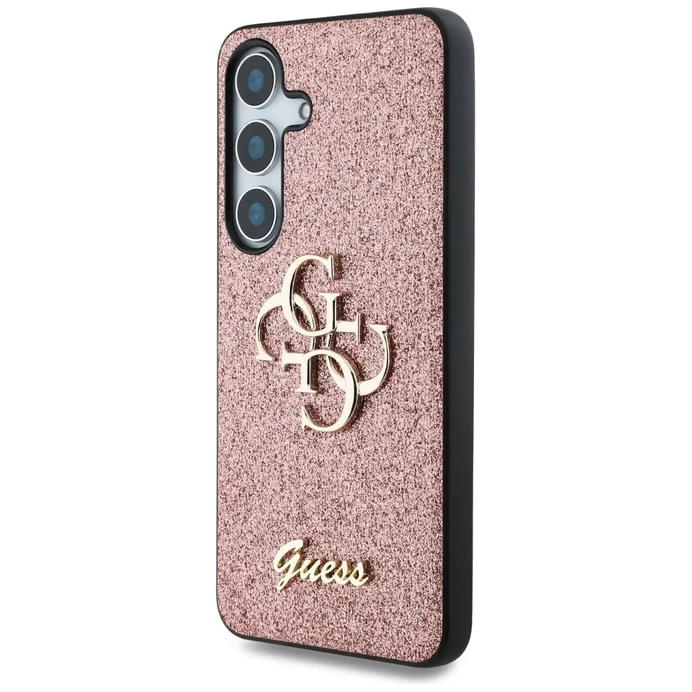 Hurtownia GSM - Guess Logo Metalic Mare 4G Glitter Fix Samsung Galaxy S25 roz - GUE4258 - {ean13} - Hurt