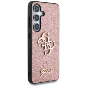 Wholesale Guess Fixed Glitter Big 4G Metal Logo Samsung Galaxy S25 pink - GUE4258 - {ean13} - Hurt