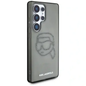 Hurtownia GSM - Karl Lagerfeld Logo-ul cu cap de Karl din cristale Swarovski Samsung Galaxy S25 Ultra negru - KLD21874 - {ean13} - Hurt