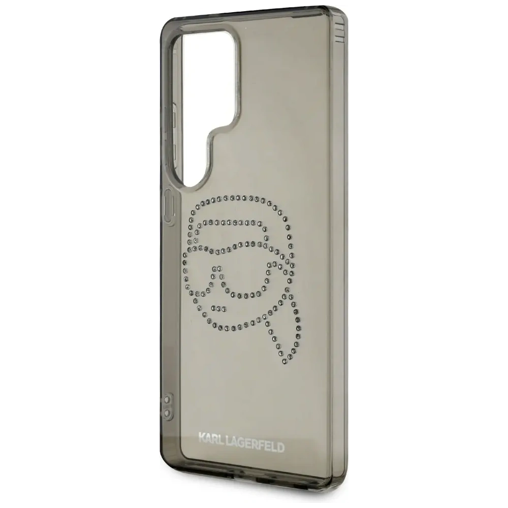 Hurtownia GSM - Karl Lagerfeld Logo-ul cu cap de Karl din cristale Swarovski Samsung Galaxy S25 Ultra negru - KLD21874 - {ean13} - Hurt