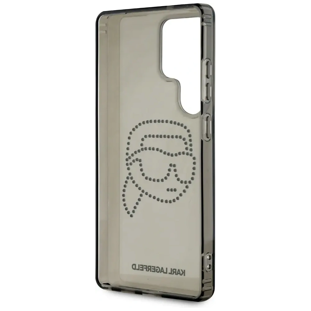 Wholesale Karl Lagerfeld Rhinestones Karl Head Logo Samsung Galaxy S25 Ultra black - KLD21874 - {ean13} - Hurt