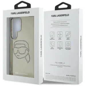 Hurtownia GSM - Karl Lagerfeld Logo-ul cu cap de Karl din cristale Swarovski Samsung Galaxy S25 Ultra negru - KLD21874 - {ean13} - Hurt