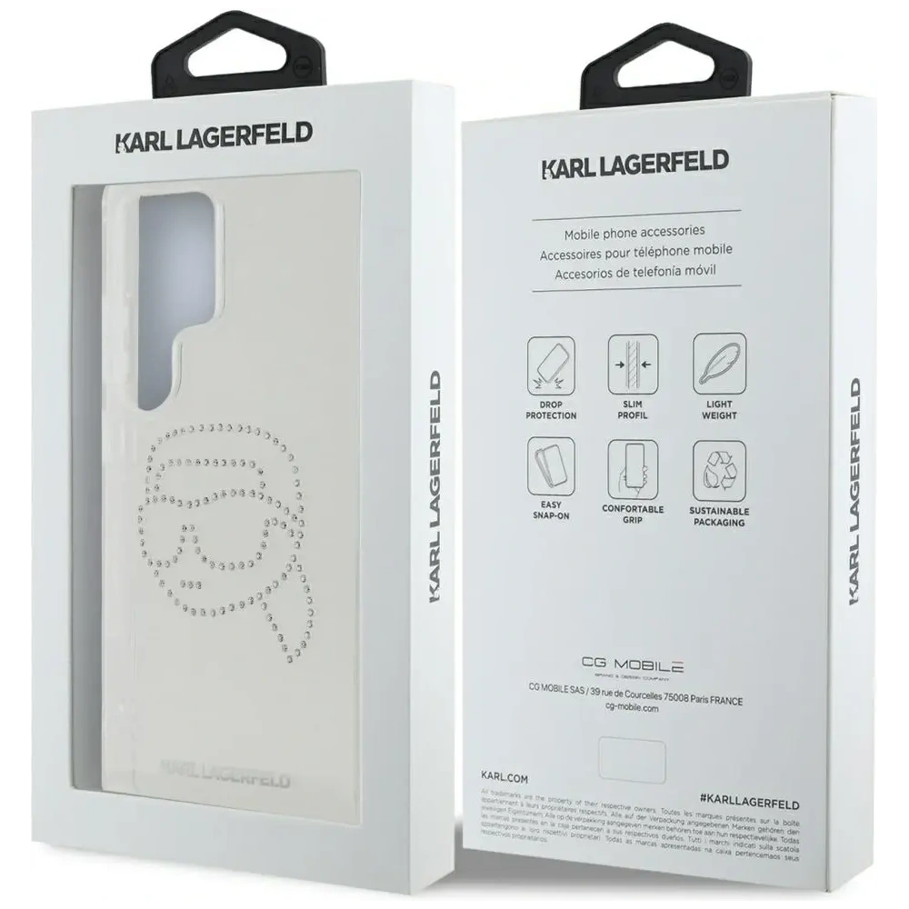 Hurtownia GSM - Karl Lagerfeld Pietre strălucitoare Karl Head Logo Samsung Galaxy S25 Ultra clar - KLD21875 - {ean13} - Hurt