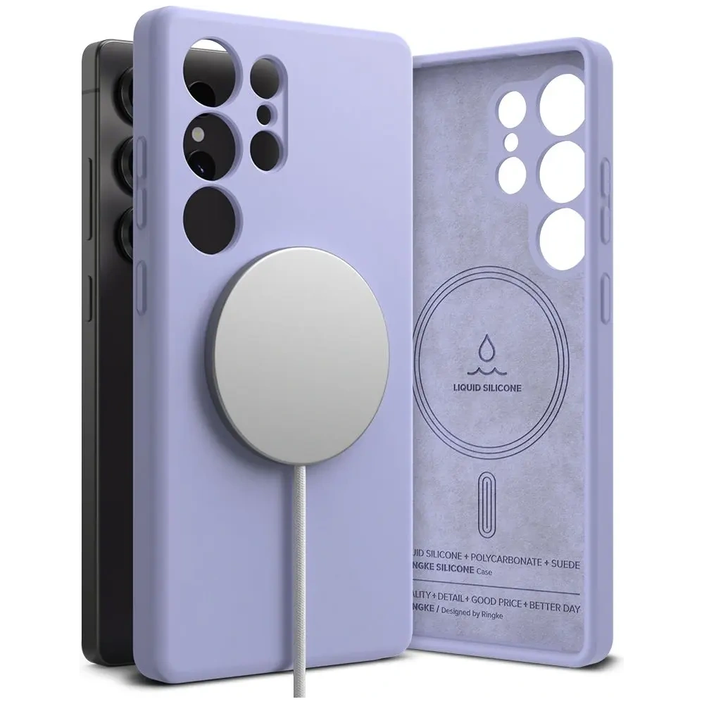 Hurtownia GSM - Ringke Silicon Magnetic MagSafe Samsung Galaxy S25 Ultra Lavandă - RGK11743 - {ean13} - Hurt