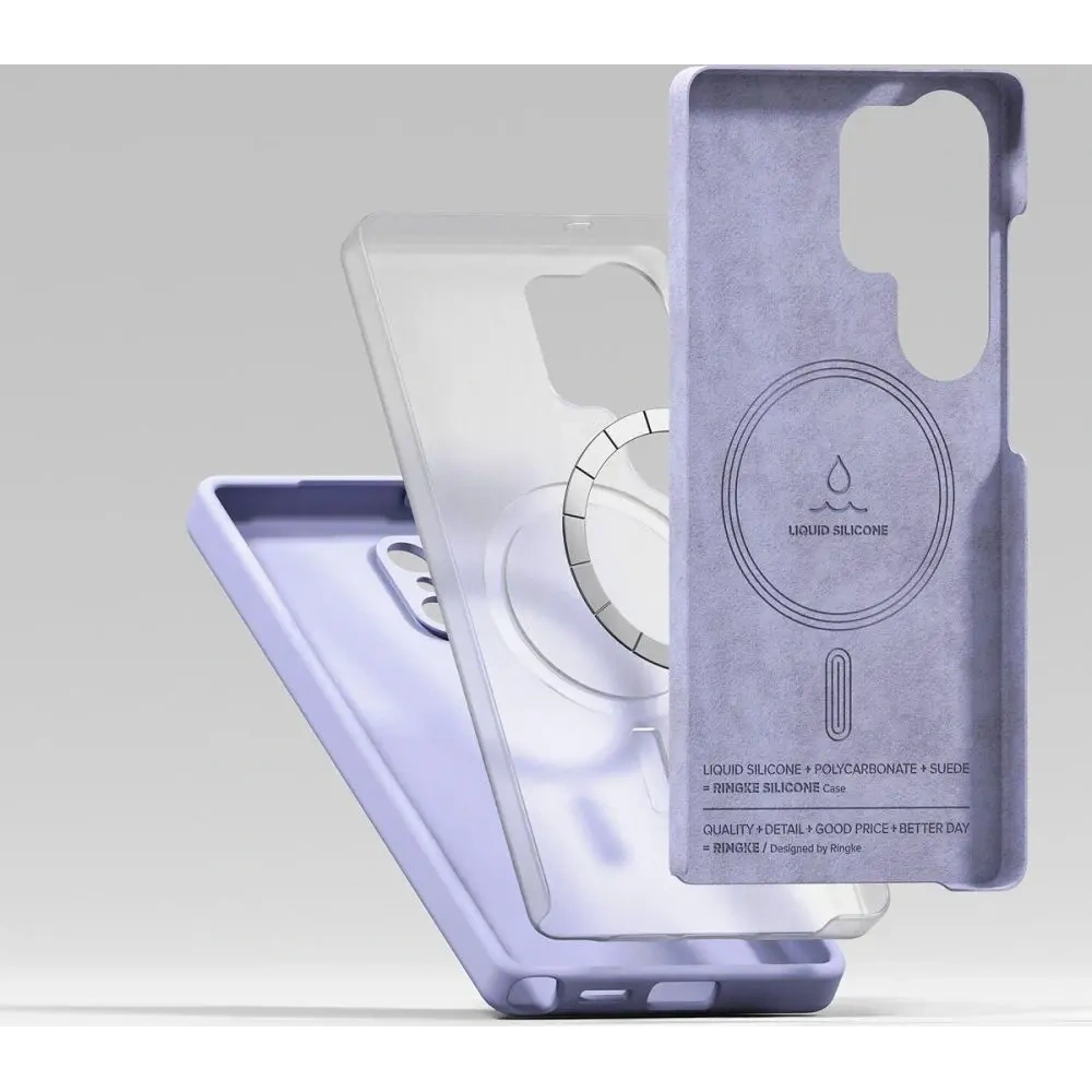 Hurtownia GSM - Ringke Silicon Magnetic MagSafe Samsung Galaxy S25 Ultra Lavandă - RGK11743 - {ean13} - Hurt