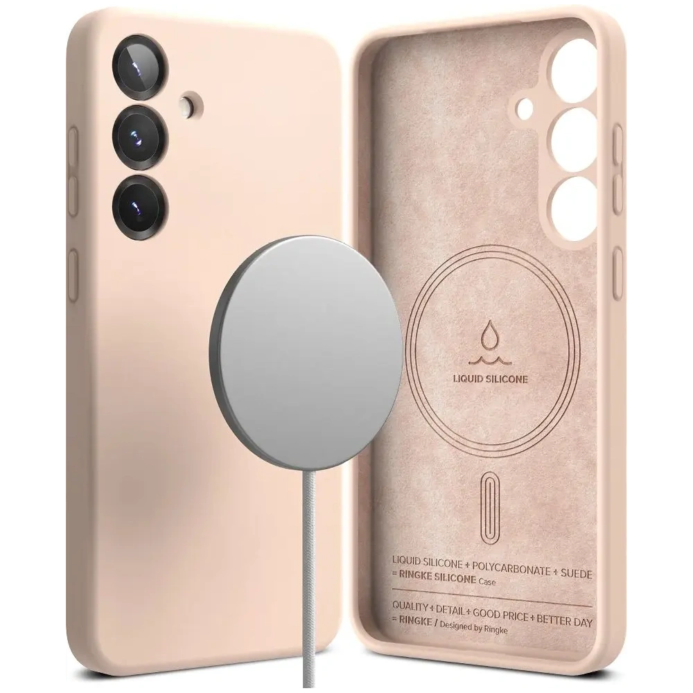 Hurtownia GSM - Ringke Silikon Magnetic MagSafe Samsung Galaxy S25+ Plus Pink Sand - RGK11746 - {ean13} - Hurt