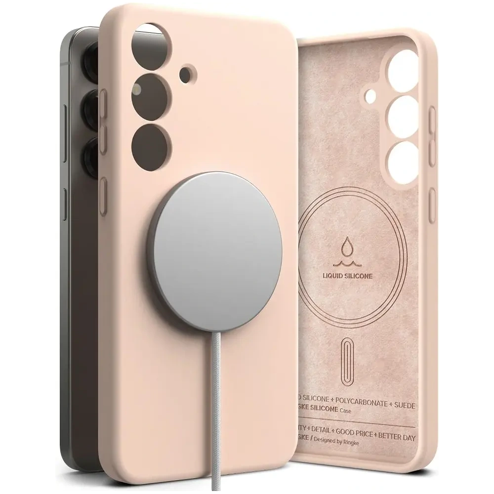 Hurtownia GSM - Ringke Silikon Magnetic MagSafe Samsung Galaxy S25+ Plus Pink Sand - RGK11746 - {ean13} - Hurt