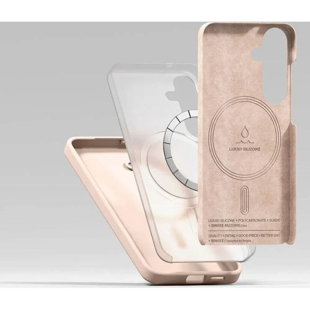 Hurtownia GSM - Ringke Silikon Magnetic MagSafe Samsung Galaxy S25+ Plus Pink Sand - RGK11746 - {ean13} - Hurt