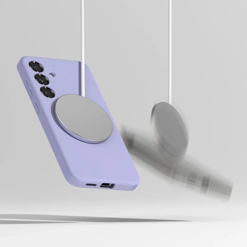 Etui Ringke Silicone Magnetic MagSafe Samsung Galaxy S25+ Plus Lavender
