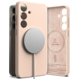 Hurtownia GSM - Ringke Silikon Magnetic MagSafe Samsung Galaxy S25 Rosa Sand - RGK11750 - {ean13} - Hurt