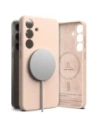 Ringke Silikon Magnetic MagSafe Samsung Galaxy S25 Rosa Sand
