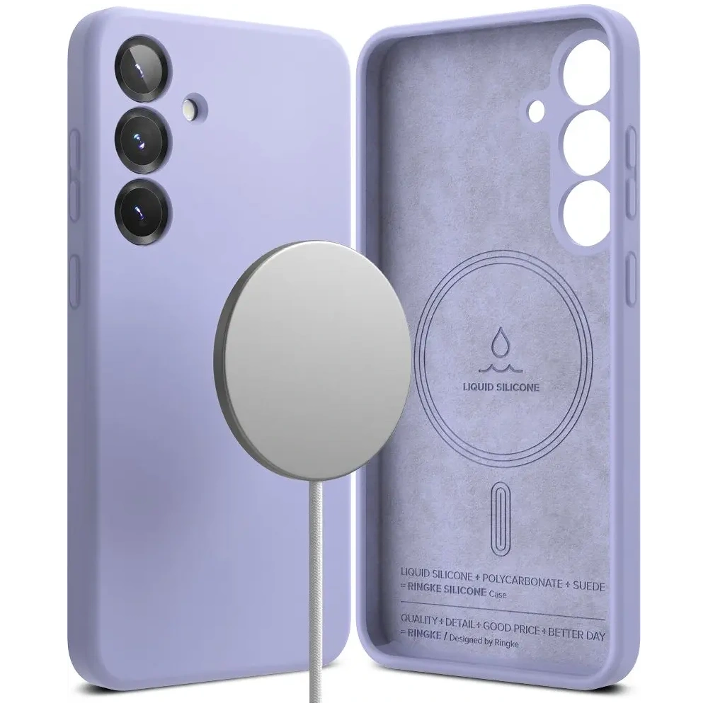 Hurtownia GSM - Ringke Silicon Magnetic MagSafe Samsung Galaxy S25 Lavandă - RGK11751 - {ean13} - Hurt