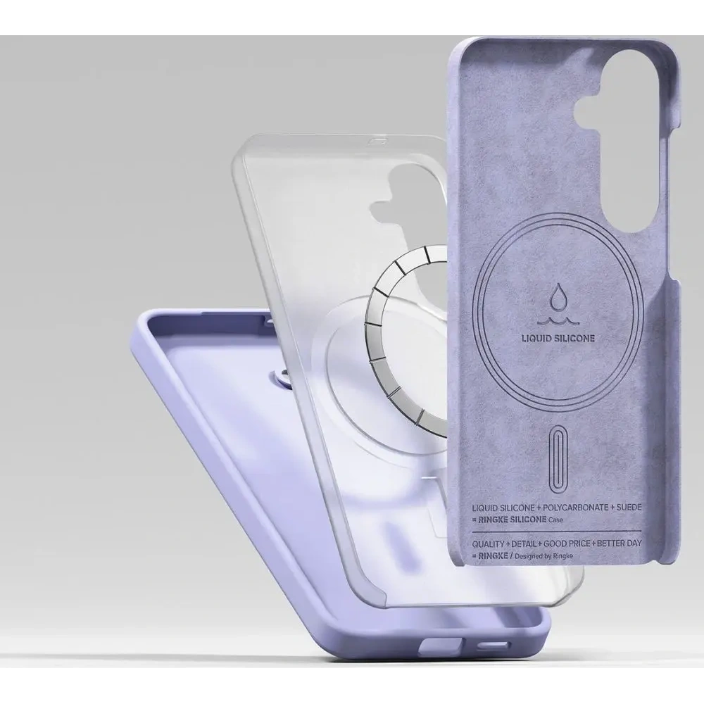 Hurtownia GSM - Ringke Silicon Magnetic MagSafe Samsung Galaxy S25 Lavandă - RGK11751 - {ean13} - Hurt