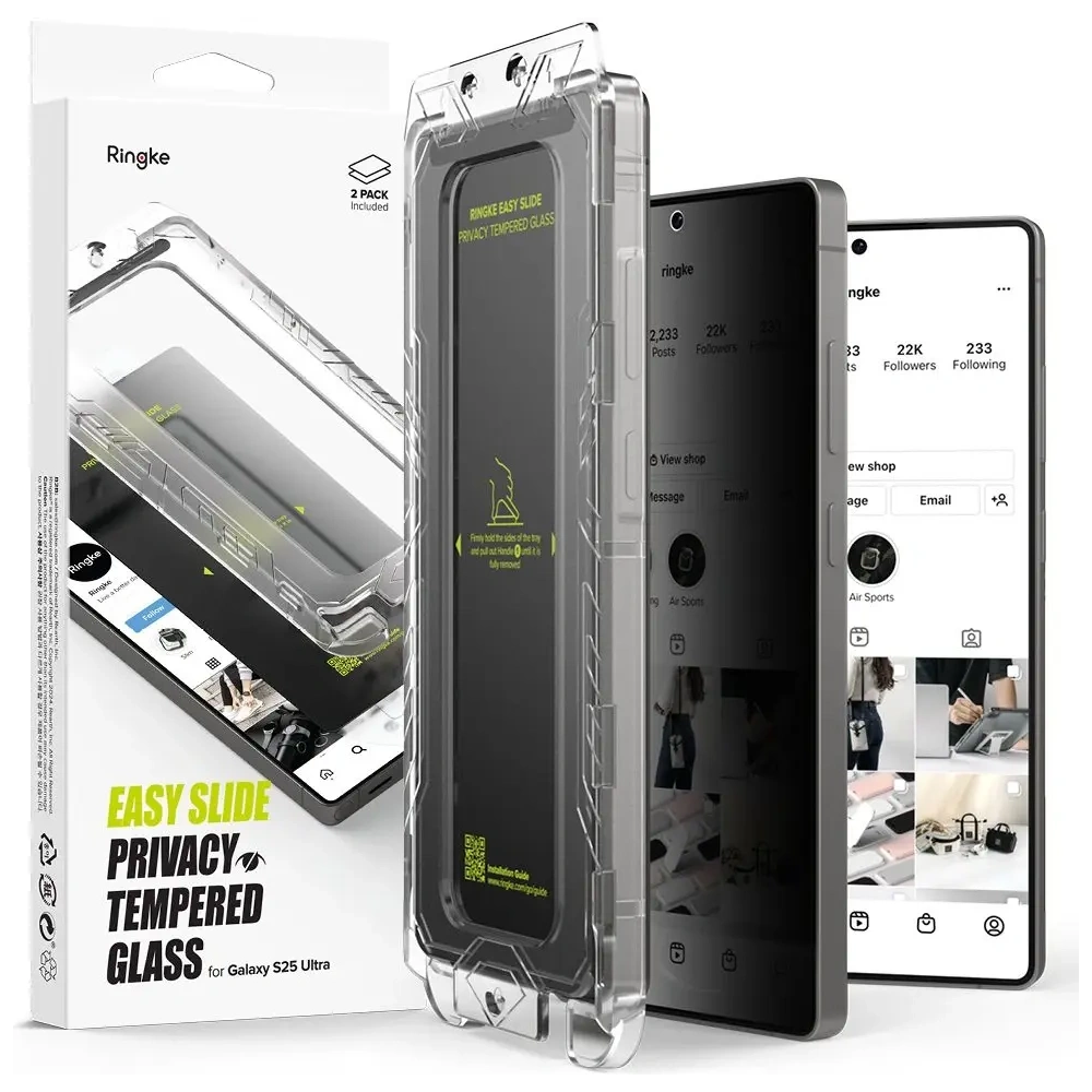 Hurtownia GSM - Ringke Easy Slide Samsung Galaxy S25 Ultra Datenschutz [2 PACK] - RGK11752 - {ean13} - Hurt