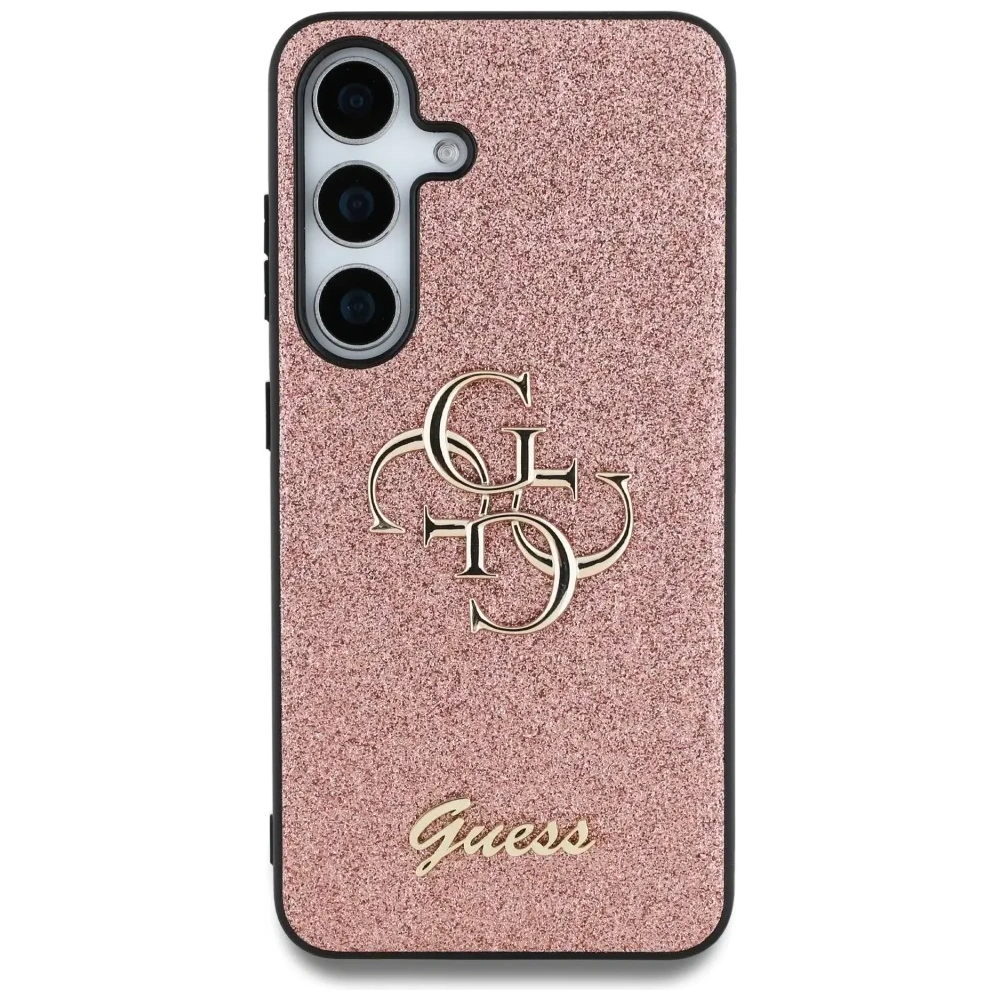 Hurtownia GSM - Guess Glitter Fixe Mare 4G Logo Metalic Samsung Galaxy S25+ Plus roz - GUE4259 - {ean13} - Hurt