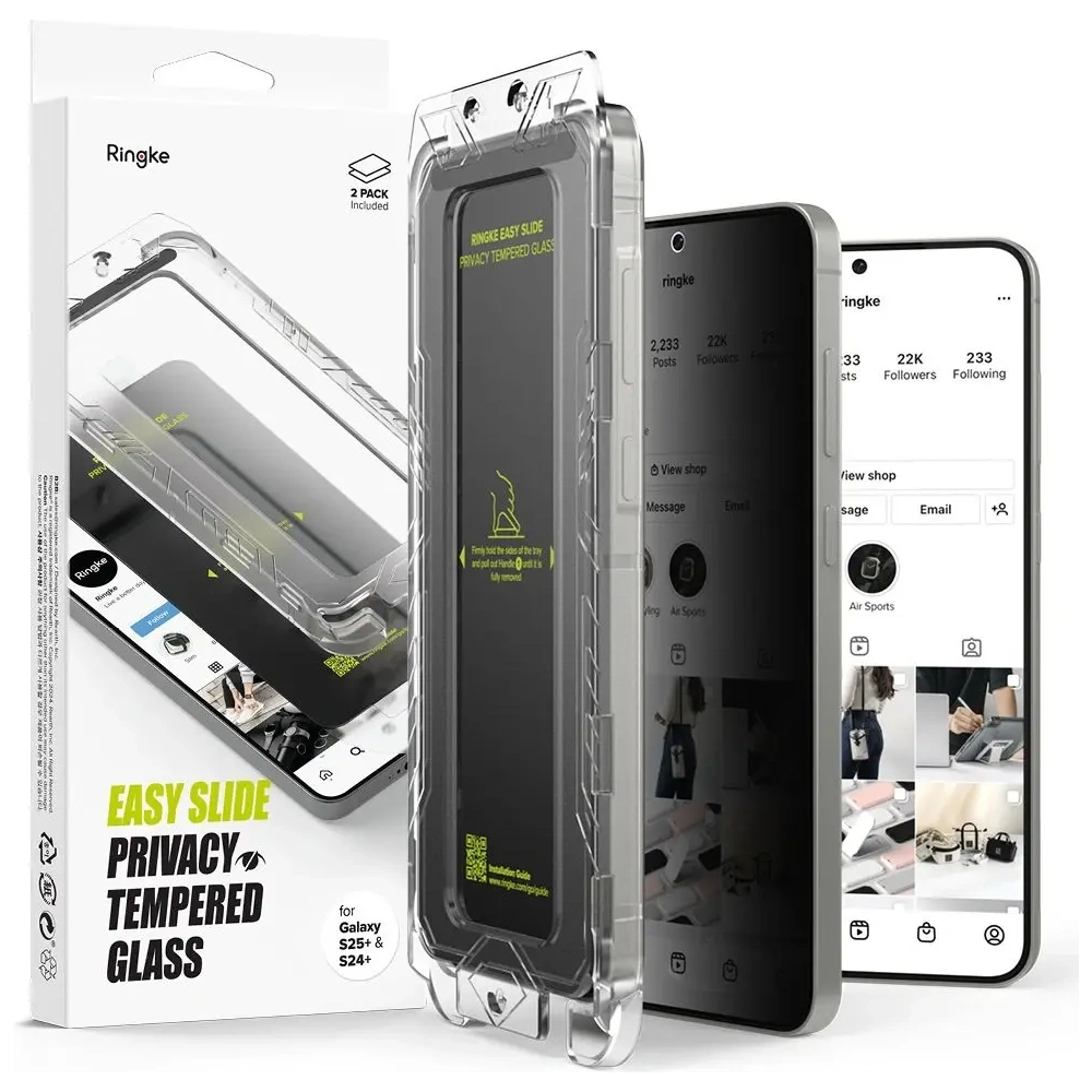 Hurtownia GSM - Ringke Easy Slide Samsung Galaxy S25+ Plus Privacy [2 PACK] - RGK11753 - {ean13} - Hurt