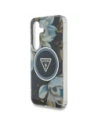 Hurtownia GSM - Guess Flori Strălucitoare Butoane Triunghiulare MagSafe Samsung Galaxy S25 negru - GUE4260 - {ean13} - Hurt