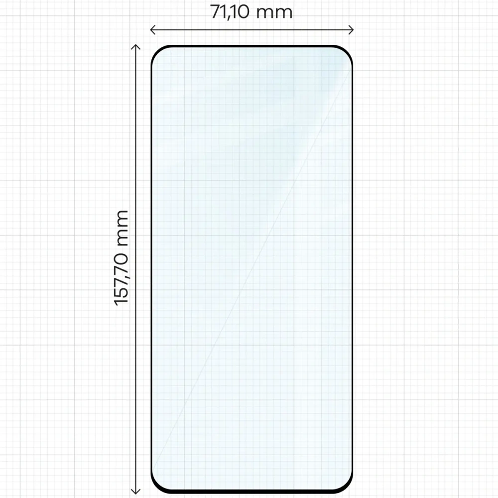 Hurtownia GSM - Bizon Glass Edge 2 Xiaomi Redmi Note 14 4G / 5G fekete keret - BIZ8186 - {ean13} - Hurt