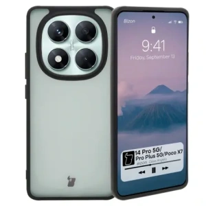 Hurtownia GSM - Bizon Case Angelo Xiaomi Redmi Note 14 Pro 5G / 14 Pro+ 5G / Poco X7 rauchig mit einem schwarzen Rahmen - BIZ8187 - {ean13} - Hurt