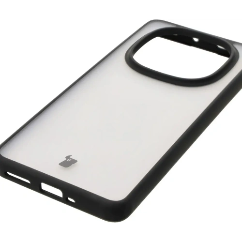 Etui Bizon Case Angelo do Xiaomi Redmi Note 14 Pro 5G / 14 Pro+ 5G / Poco X7 przydymione z czarną ramką