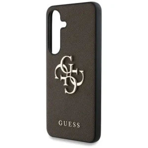 Wholesale Guess Grained Big 4G Logo Small Classic Logo Samsung Galaxy S25 brown - GUE4261 - {ean13} - Hurt