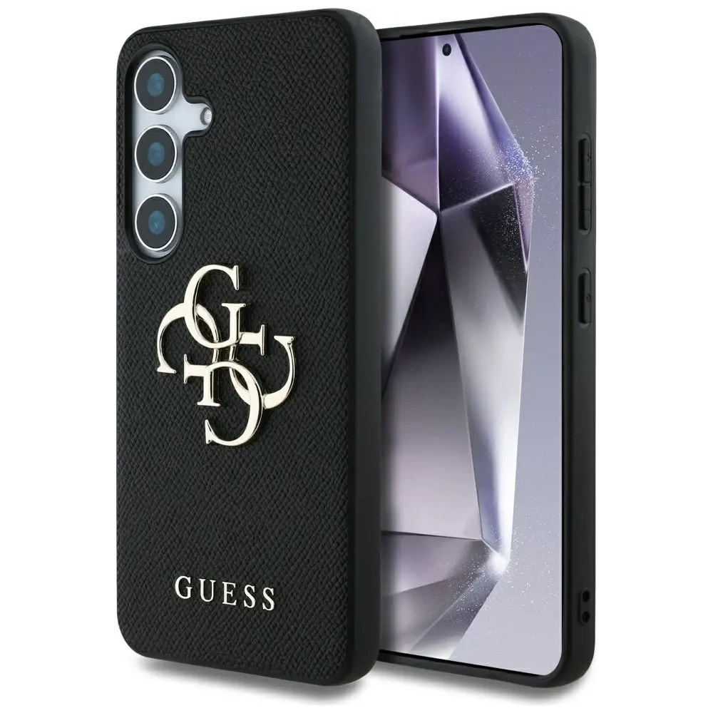 Hurtownia GSM - Guess Grained Big 4G Logo Small Classic Logo Samsung Galaxy S25 fekete - GUE4262 - {ean13} - Hurt