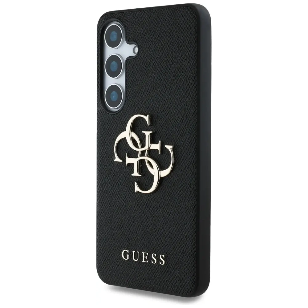 Hurtownia GSM - Guess Grained Big 4G Logo Small Classic Logo Samsung Galaxy S25 fekete - GUE4262 - {ean13} - Hurt