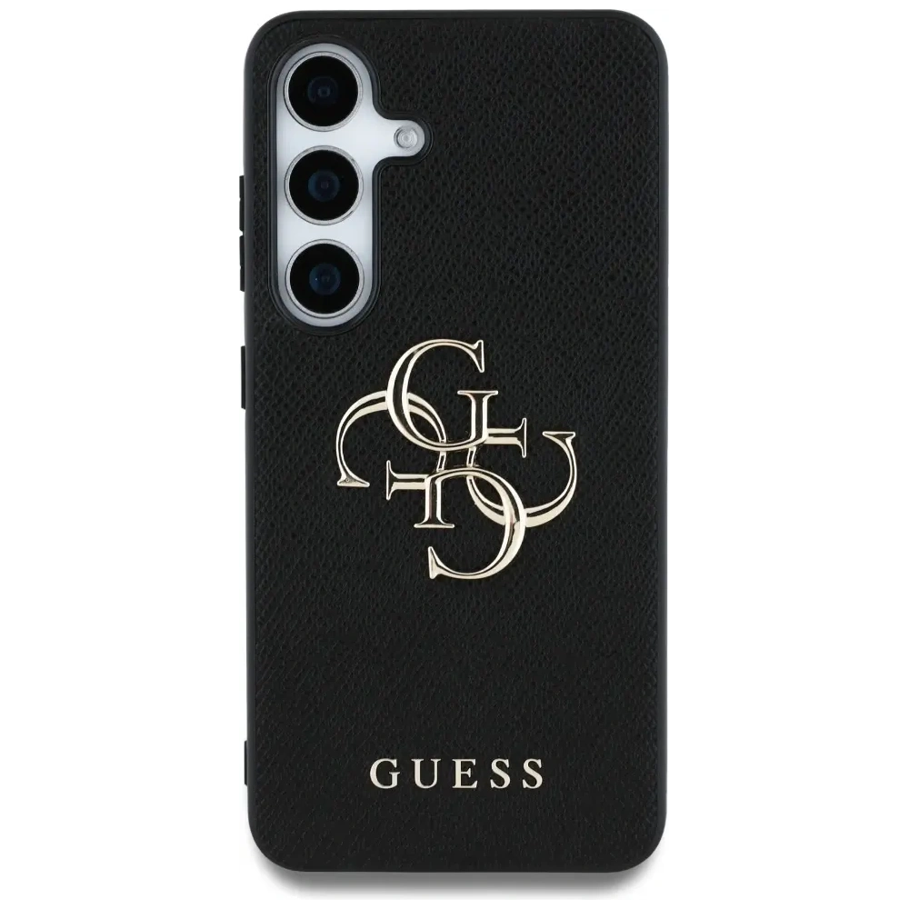 Hurtownia GSM - Guess Grained Big 4G Logo Small Classic Logo Samsung Galaxy S25 fekete - GUE4262 - {ean13} - Hurt