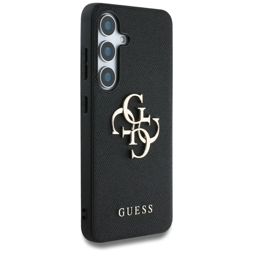 Hurtownia GSM - Guess Grained Big 4G Logo Small Classic Logo Samsung Galaxy S25 fekete - GUE4262 - {ean13} - Hurt