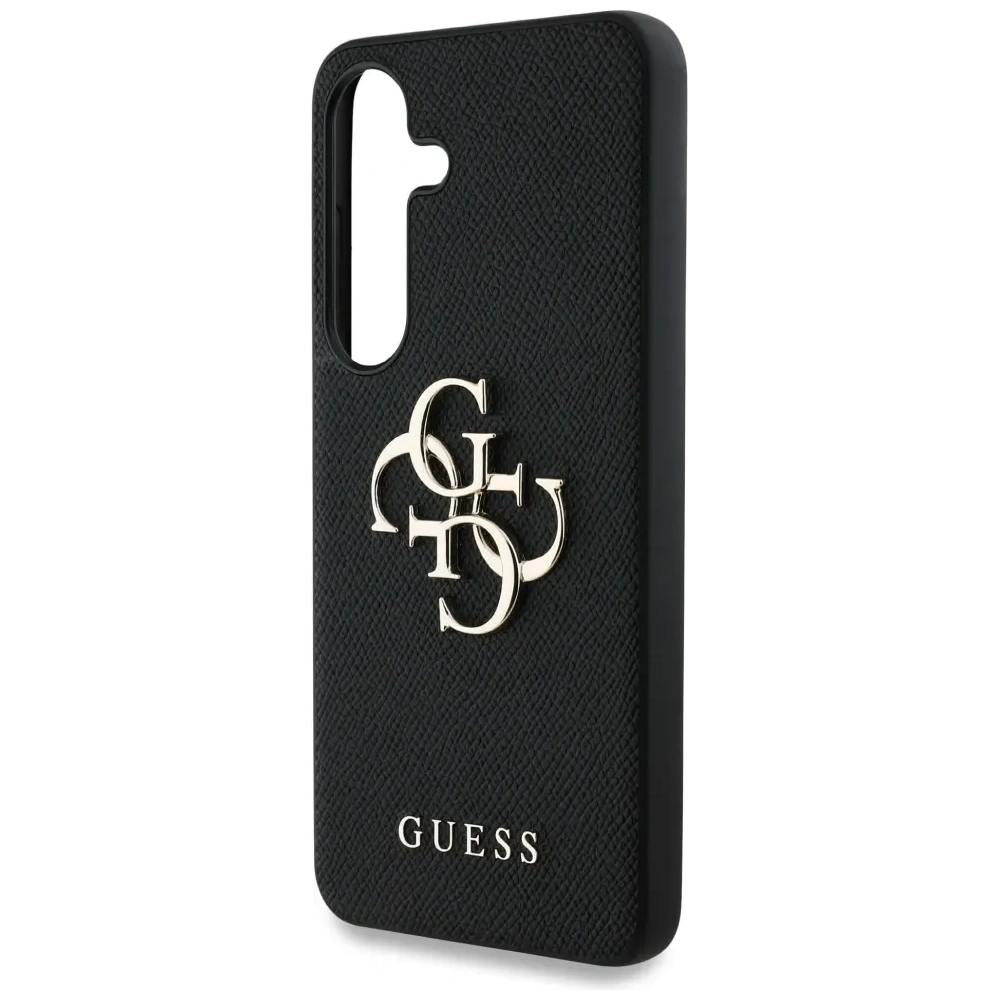 Hurtownia GSM - Guess Grained Big 4G Logo Small Classic Logo Samsung Galaxy S25 fekete - GUE4262 - {ean13} - Hurt