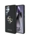 Guess Grained Big 4G Logo Small Classic Logo Samsung Galaxy S25 Ultra negru