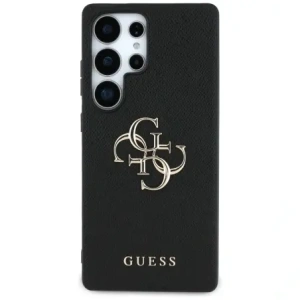 Wholesale Guess Grained Big 4G Logo Small Classic Logo Samsung Galaxy S25 Ultra black - GUE4264 - {ean13} - Hurt