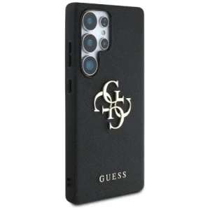 Wholesale Guess Grained Big 4G Logo Small Classic Logo Samsung Galaxy S25 Ultra black - GUE4264 - {ean13} - Hurt