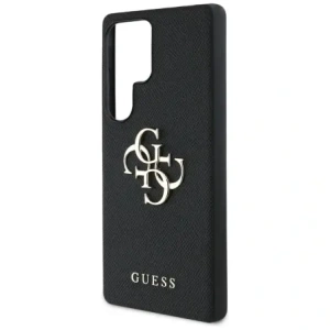 Wholesale Guess Grained Big 4G Logo Small Classic Logo Samsung Galaxy S25 Ultra black - GUE4264 - {ean13} - Hurt