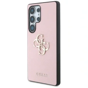 Wholesale Guess Grained Big 4G Logo Small Classic Logo Samsung Galaxy S25 Ultra pink - GUE4265 - {ean13} - Hurt