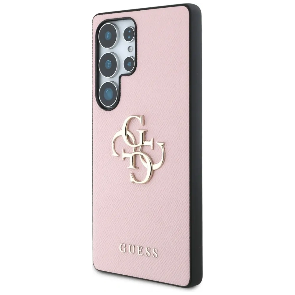 Hurtownia GSM - Guess Grained Big 4G Logo Small Classic Logo Samsung Galaxy S25 Ultra rózsaszín - GUE4265 - {ean13} - Hurt