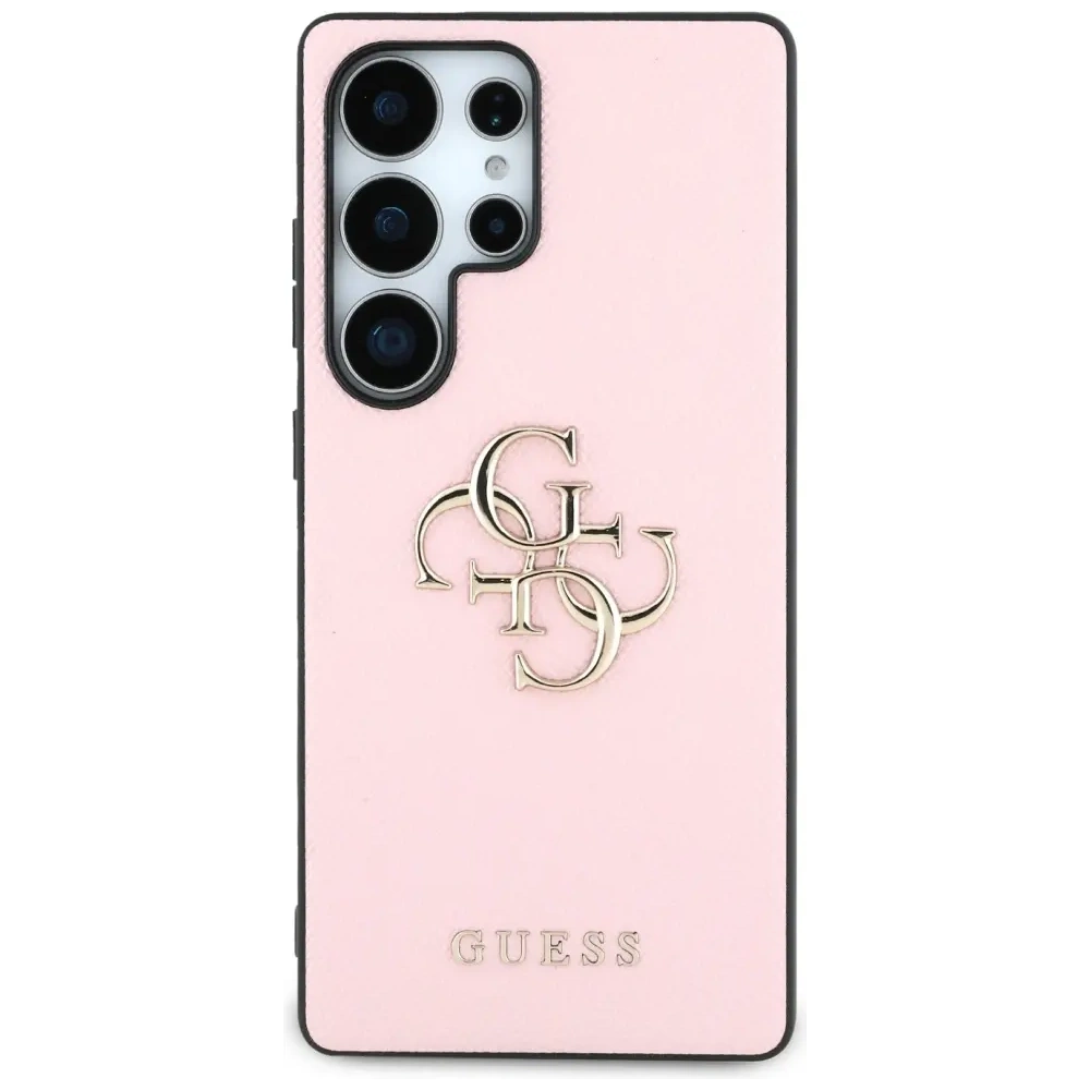 Hurtownia GSM - Guess Grained Big 4G Logo Small Classic Logo Samsung Galaxy S25 Ultra rózsaszín - GUE4265 - {ean13} - Hurt