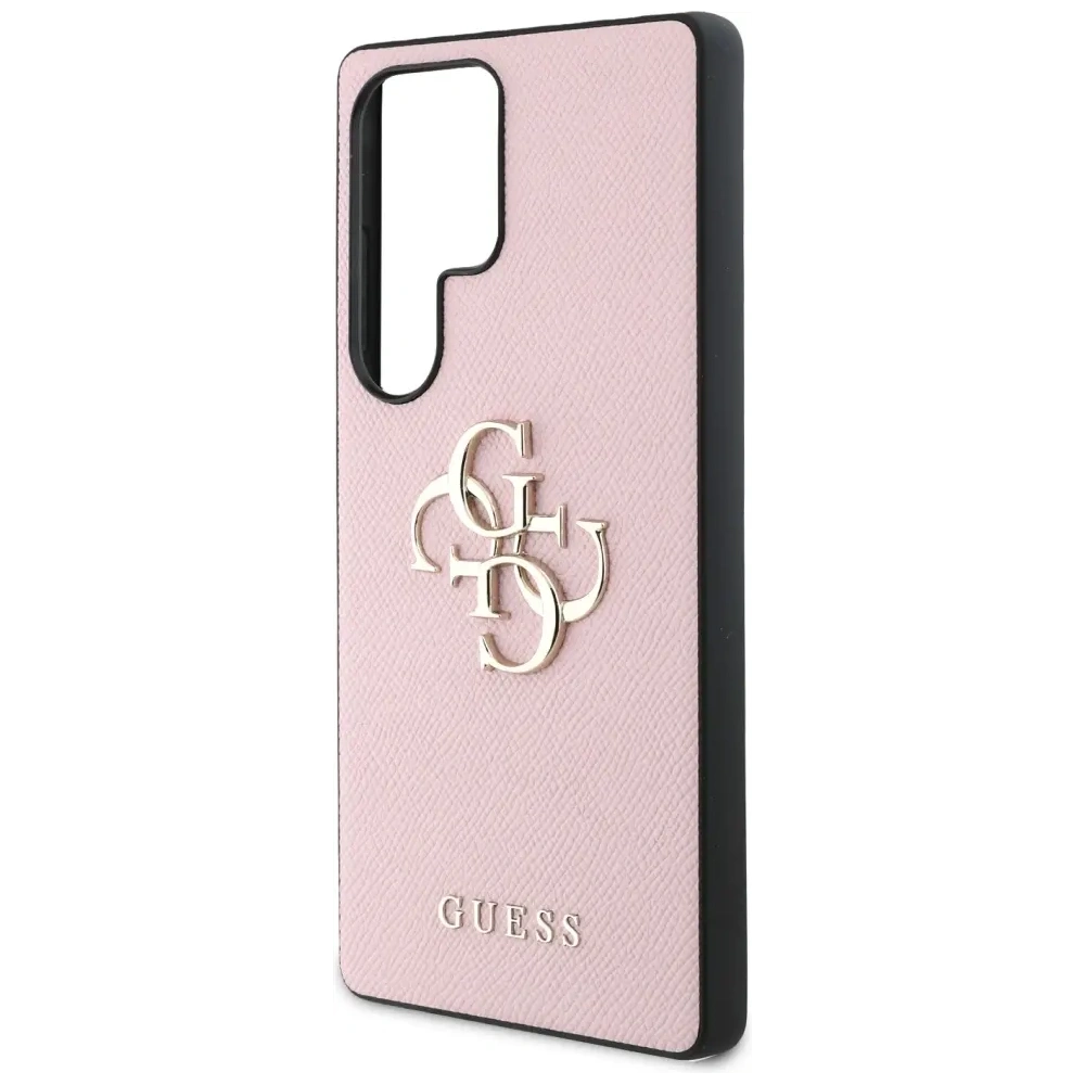 Hurtownia GSM - Guess Grained Big 4G Logo Small Classic Logo Samsung Galaxy S25 Ultra rózsaszín - GUE4265 - {ean13} - Hurt