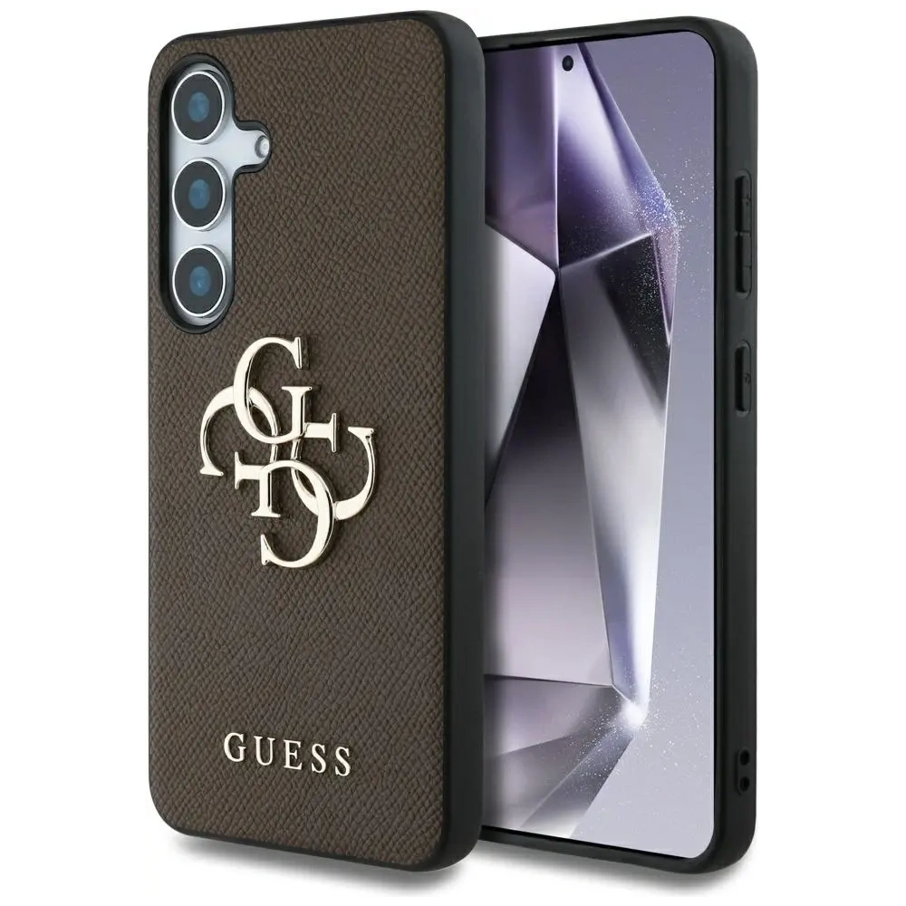 Hurtownia GSM - Etui Guess Grained Big 4G Logo Small Classic Logo do Samsung Galaxy S25+ Plus brązowy - GUE4266 - {ean13} - Hurt