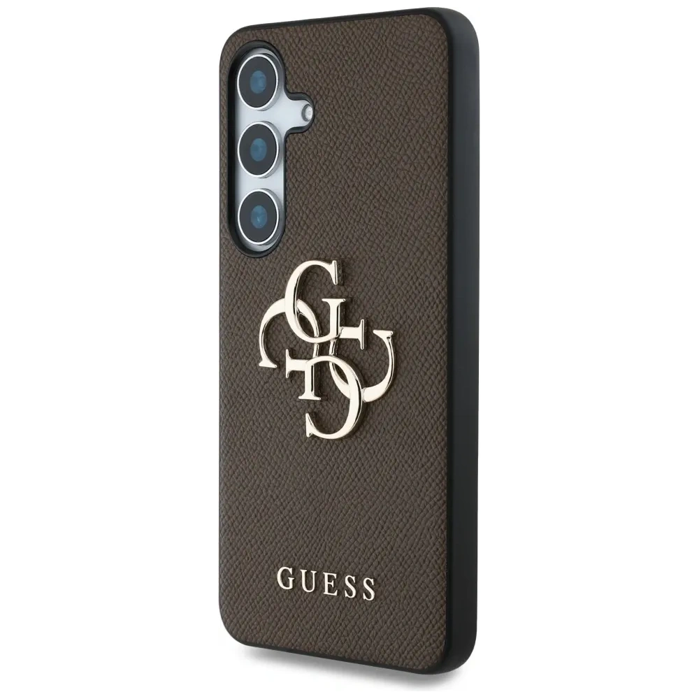 Hurtownia GSM - Etui Guess Grained Big 4G Logo Small Classic Logo do Samsung Galaxy S25+ Plus brązowy - GUE4266 - {ean13} - Hurt