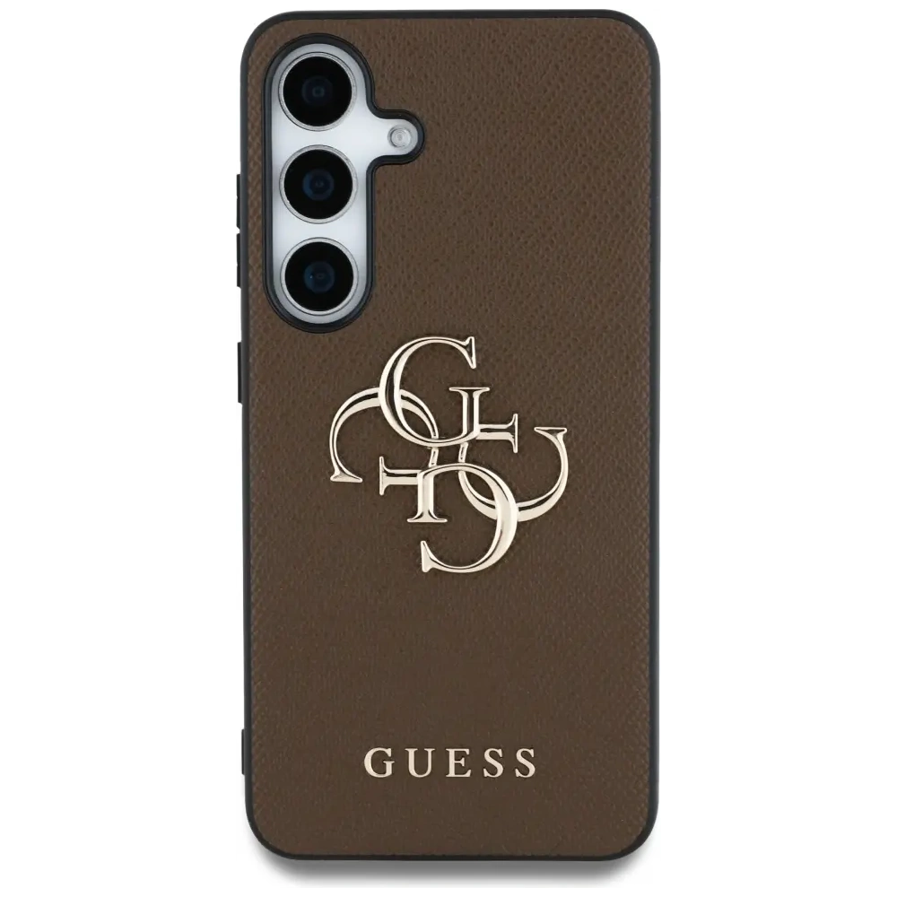 Hurtownia GSM - Etui Guess Grained Big 4G Logo Small Classic Logo do Samsung Galaxy S25+ Plus brązowy - GUE4266 - {ean13} - Hurt