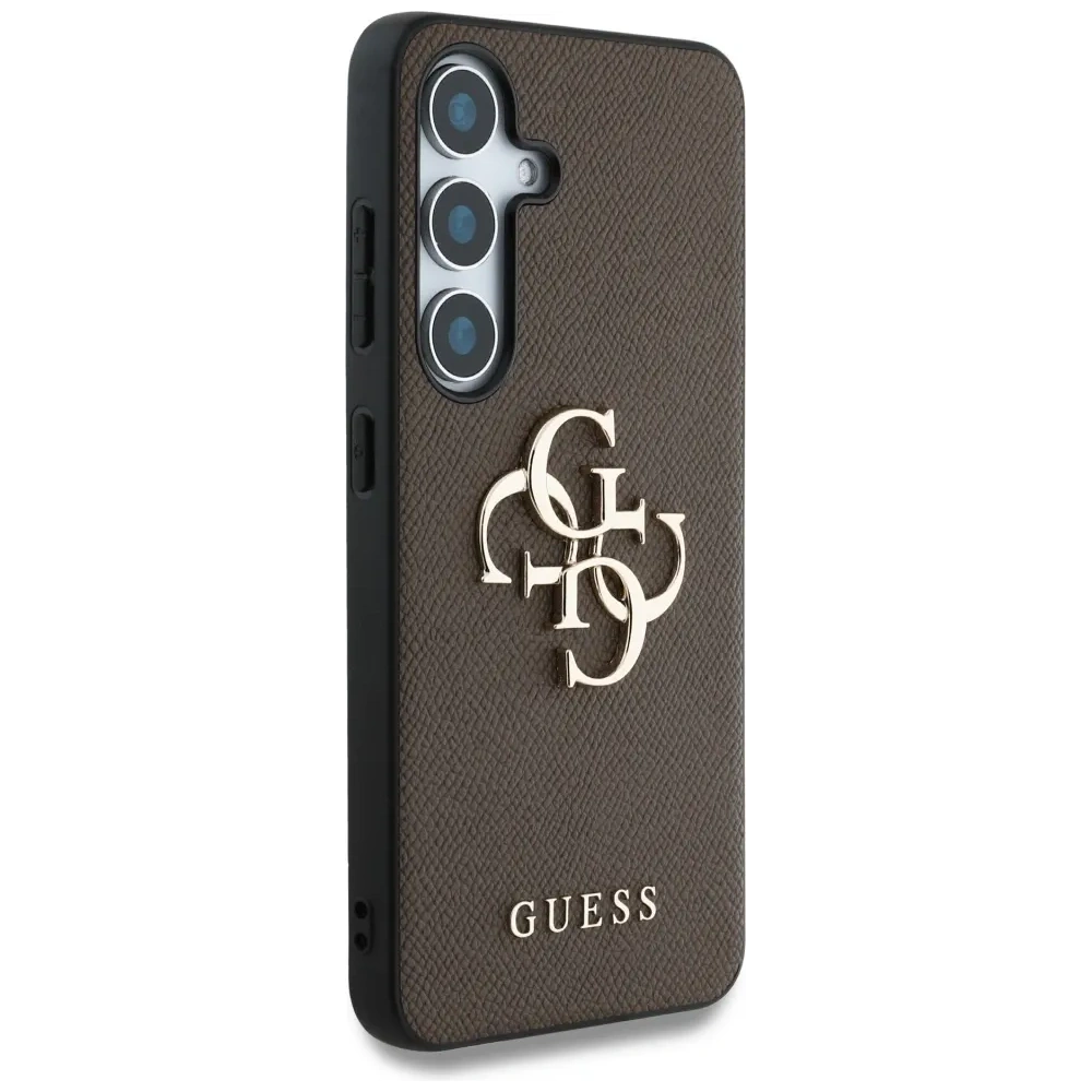 Hurtownia GSM - Etui Guess Grained Big 4G Logo Small Classic Logo do Samsung Galaxy S25+ Plus brązowy - GUE4266 - {ean13} - Hurt