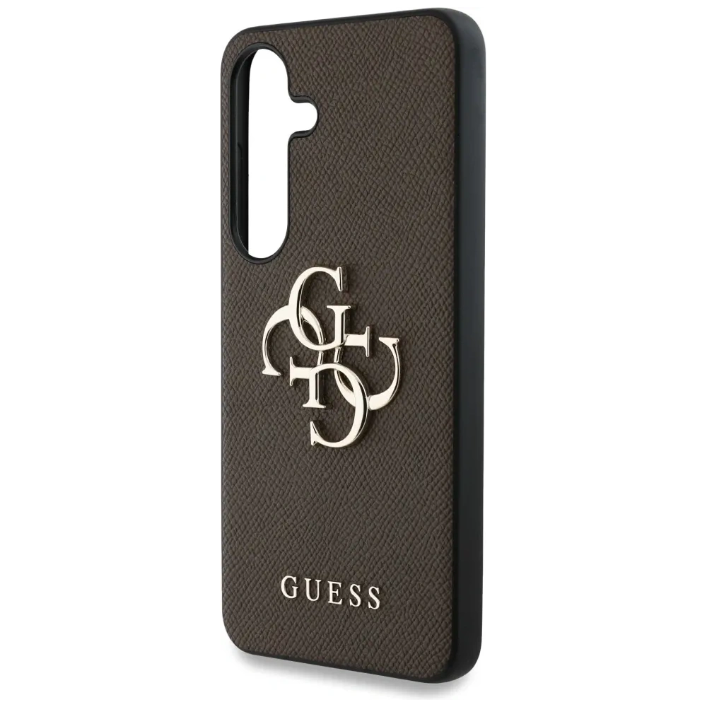 Hurtownia GSM - Etui Guess Grained Big 4G Logo Small Classic Logo do Samsung Galaxy S25+ Plus brązowy - GUE4266 - {ean13} - Hurt