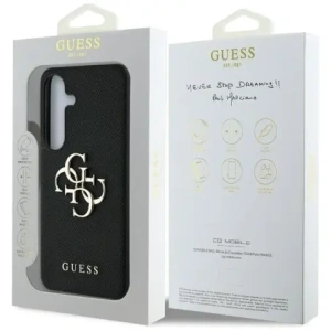 Wholesale Guess Grained Big 4G Logo Small Classic Logo do Samsung Galaxy S25+ Plus black - GUE4267 - {ean13} - Hurt