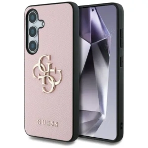 Wholesale Guess Grained Big 4G Logo Small Classic Logo do Samsung Galaxy S25+ Plus pink - GUE4268 - {ean13} - Hurt